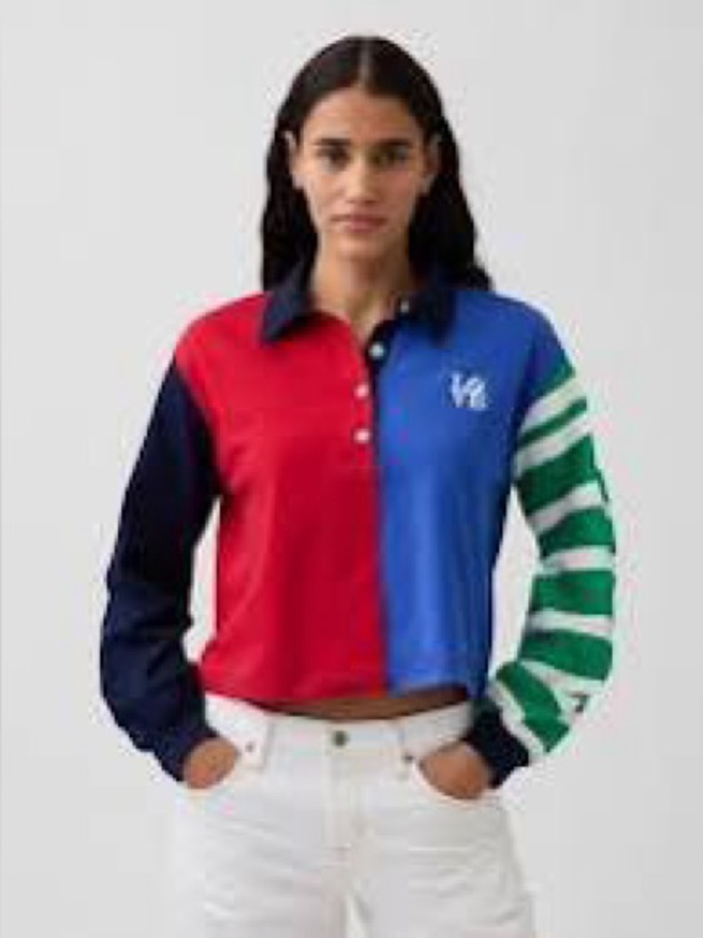 Robert Indiana x Gap Love Crop Rugby Shirt Size Medium